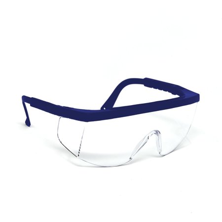 OPTIC MAX Clear Safety Glasses, Polycarbonate Scratch Resistant Lens 130C